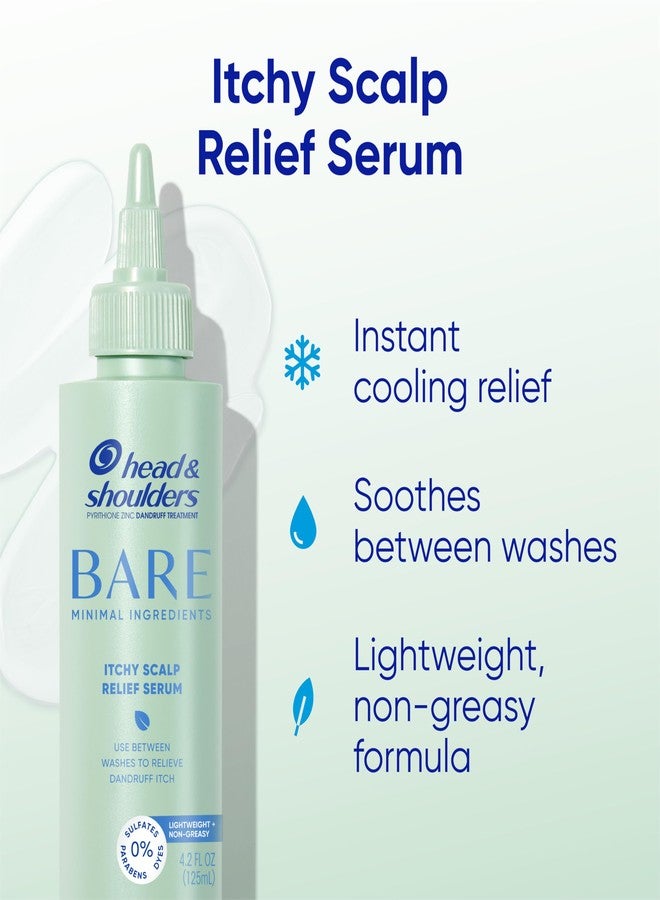 سيروم هيد آند شولدرز المضاد للقشرة لتخفيف حكة فروة الرأس، يحتوي على 0.1% بيريثيون الزنك، لتخفيف الحكة وراحة فروة الرأس، 4.2 أونصة سائلة - Image 2